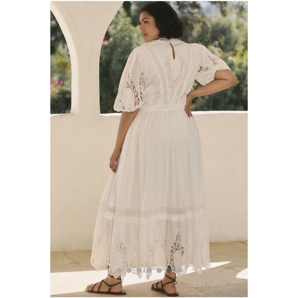 lace button front midi dress Levi Sheer Lace Trim Detail Belted Button Up Midi Dress – Shop Beulah Style main image 0